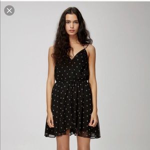 Black daisy dress